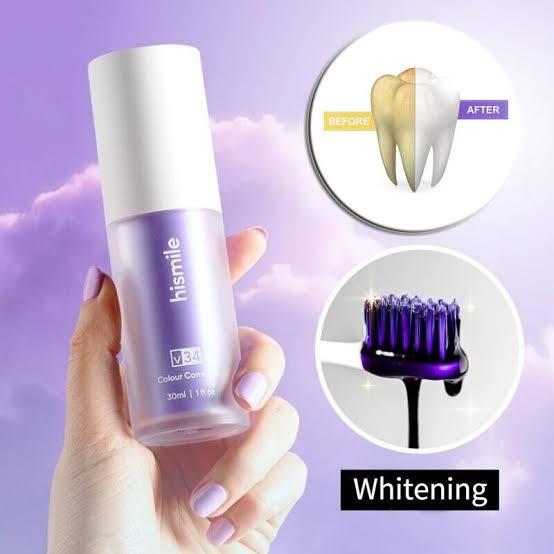 Hismile v34 Colour Corrector, Purple Teeth Whitening, Tooth