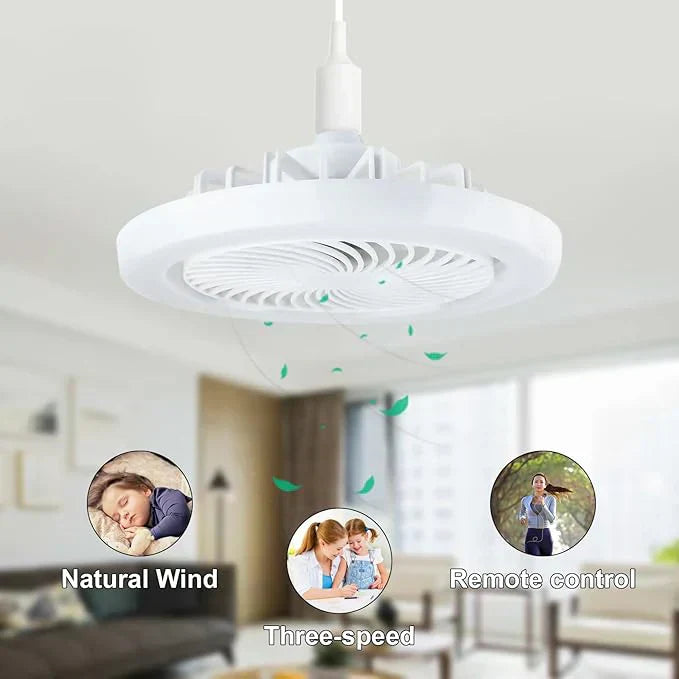 Remote, LED Dimmable Mini Ceiling Fans