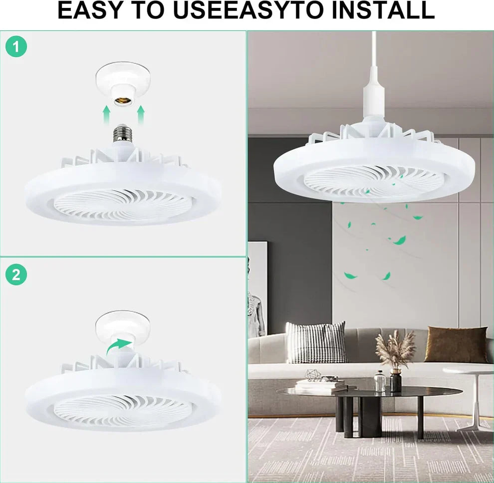 Remote, LED Dimmable Mini Ceiling Fans