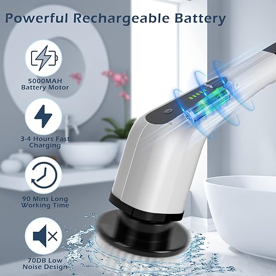 Electric Spin Scrubber, Electric Cleaning Brush